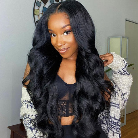 VSHOW HD Lace Bleached Knots Wigs Body Wave Hair 4x4/5x5 Lace Closure Wigs 150% Density