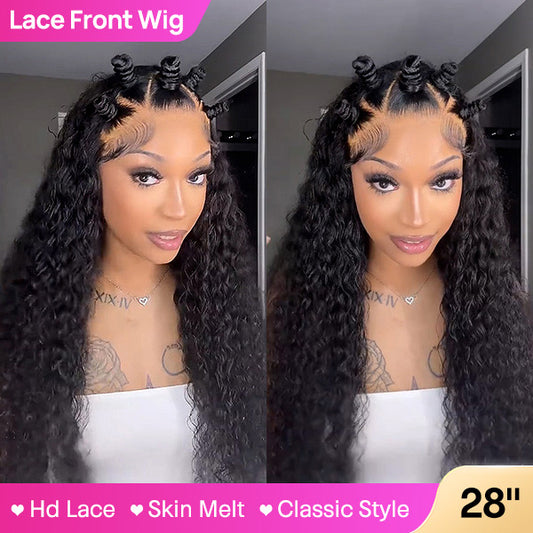 VSHOW Undetectable Invisible Swiss HD Lace Water Wave Hair 13x4 13x6 Frontal Wigs