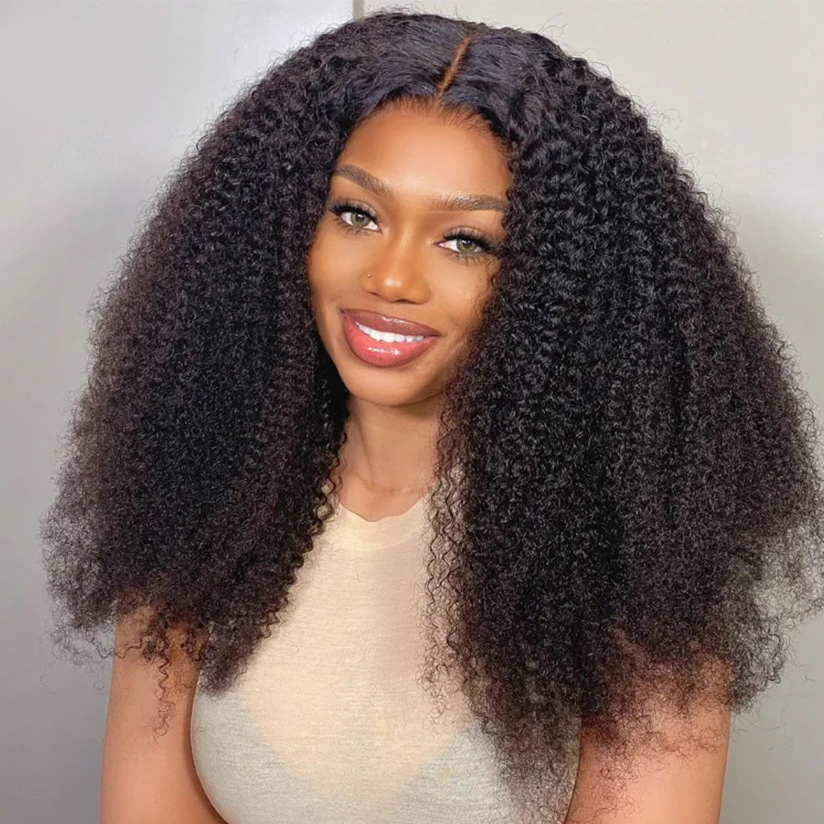 Afro Curly Virgin Hair Full Lace Human Hair Wigs For Black Women