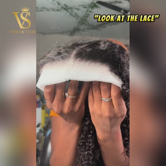 Vshow Bleached Knots Wear Go Wig Short Bob Wig Kinky Curly Human Hair Wigs 7x5 HD Lace Closure Wig