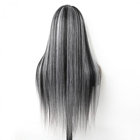 VSHOW HAIR gray hair with highlights