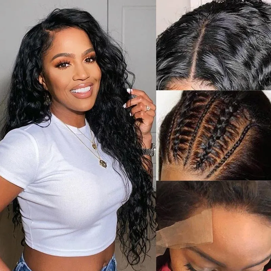 VSHOW Human Hair Wigs Water Wave Hair Lace Front Wigs For Women Wigs 13X4 13X6 Curly Wigs