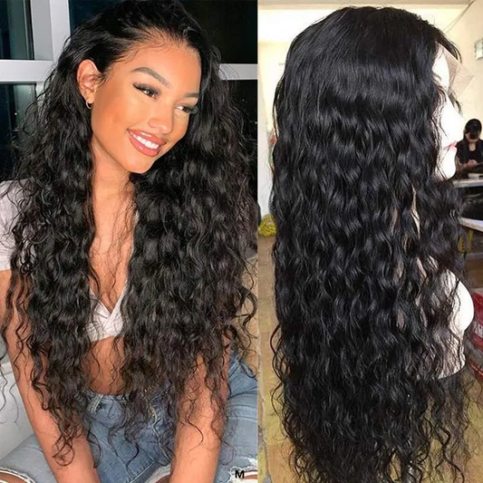 VSHOW Human Hair Wigs Water Wave Hair Lace Front Wigs For Women Wigs 13X4 13X6 Curly Wigs