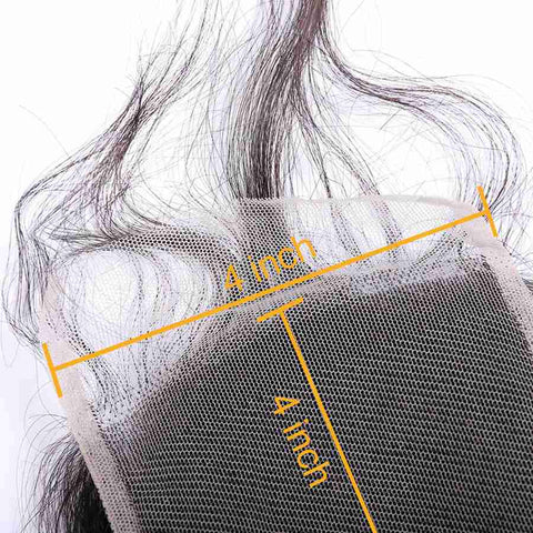 VSHOW HAIR Premium 9A Mongolian Human Virgin Hair Loose Wave 4 Bundles with Pre Plucked Closure Deal Natural Black
