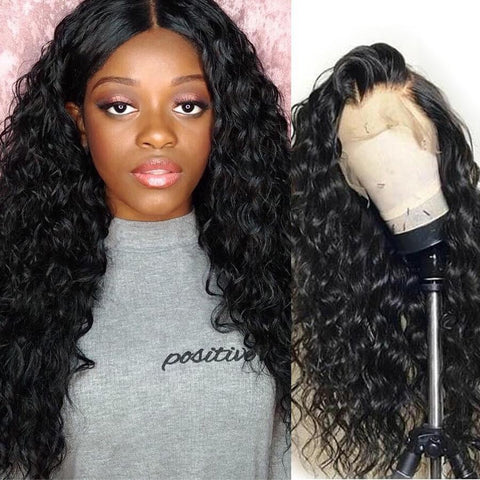 VSHOW Loose Deep Wave Human Hair Wigs For Women 360 Lace Frontal Wig Pre Plucked Hair Natural Wig