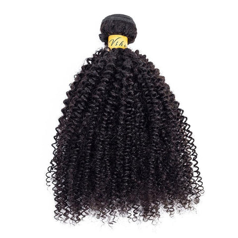 VSHOW HAIR Premium 9A Malaysian Human Virgin Hair Afro Curly Natural Black 3 Bundles Deal