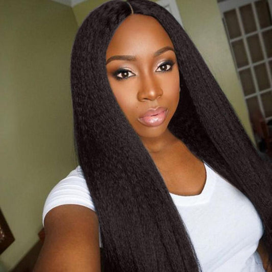 VSHOW HAIR Premium 9A Indian Human Virgin Hair YaKi Natural Black 4 Bundles Deal