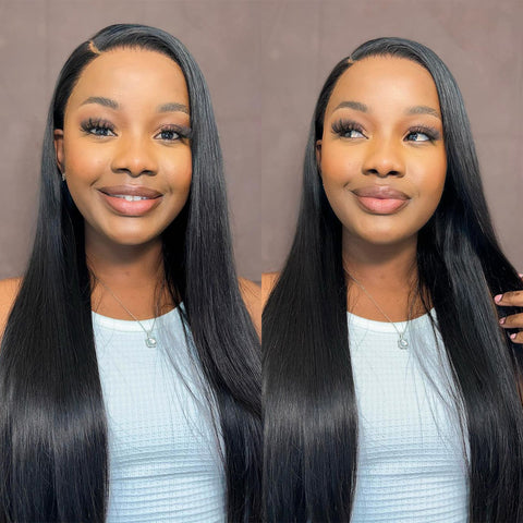 Straight Human Hair 4x6 Pre-cut HD Lace Wear Go Glueless Wigs For Beginners