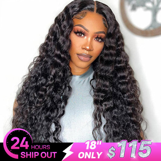 [Fast Shipment] VSHOW Loose Deep Wave Hair 4x6 Pre-cut HD Lace Wigs Wear Go Wig Glueless Wigs 180% Density