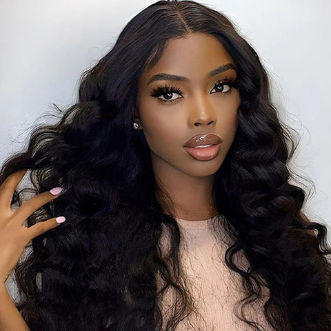 Layered Cut Pre-bleached 10x6 Wear Go Wigs 180% Density Body Wave Human Hair Wigs