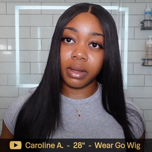 VSHOW Glueless Swiss HD Lace Wigs Wear Go Wig 4x6 Closure Wigs Human Hair 180% Density