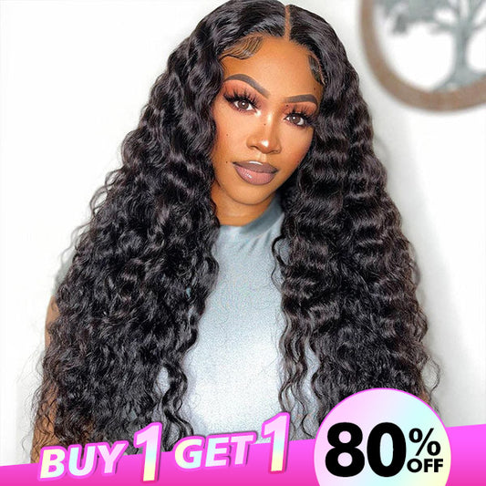 Clearance Sale Vshow Loose Deep 13x4 Lace Front Wig Transparent Lace Human Hair Wigs Pre Plucked Hairline