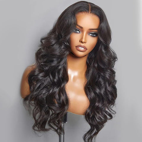 Layered Cut Pre-bleached 10x6 Wear Go Wigs 180% Density Body Wave Human Hair Wigs