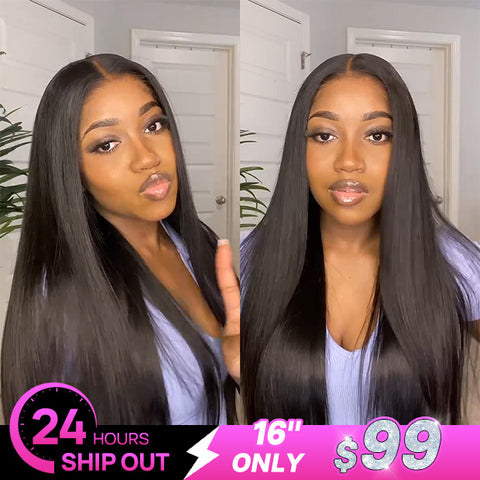 Straight Human Hair 4x6 Pre-cut HD Lace Wear Go Glueless Wigs For Beginners