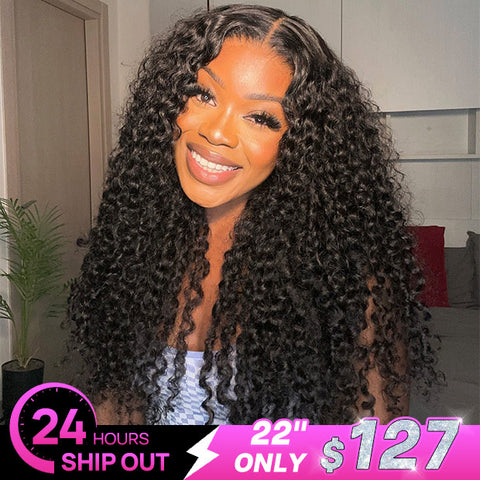 [Fast Shipment]Vshow Glueless 4x6 Swiss HD Lace Wigs Deep Wave Wear Go Wig Human Hair 180% Density