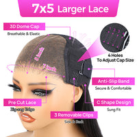 Vshow Bleached Knots Wear Go Wig Short Bob Wig Kinky Curly Human Hair Wigs 7x5 HD Lace Closure Wig