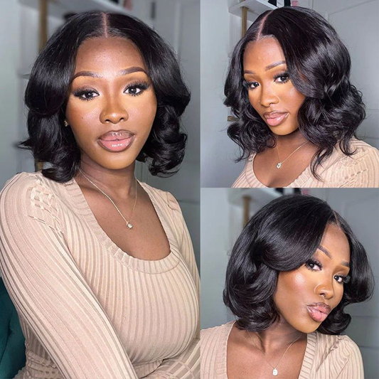 Clearance Sale Body Wave 4x4 Glueless Wear Go Wigs Pre-cut Transparent Lace Wigs Pre-plucked