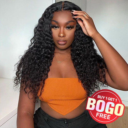 Vshow Deep Wave Wear Go Glueless Wigs Pre-cut HD Lace 4x6 Wigs Pre Plucked Hairline