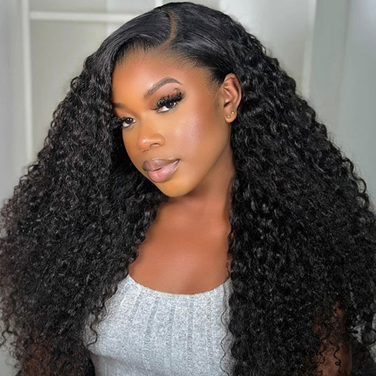 Bleached Knots Deep Wave 9x6 T Part Human Hair Glueless Wigs With Adjustable Drawstring