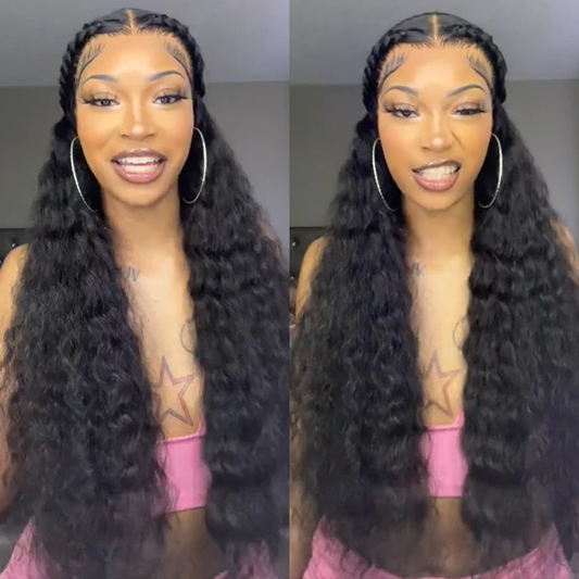 Bigekane Same Loose Deep Wave Hair 13x4 Lace Front Wigs HD Lace Wigs