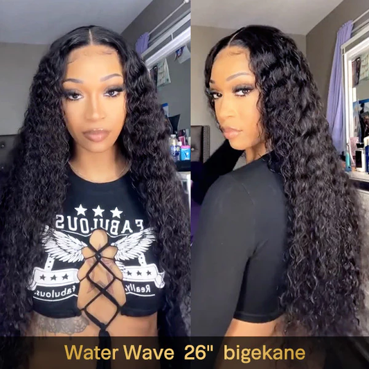 Clearance Sale Vshow Glueless Human Hair Wigs Water Wave Hair 4x4 Wear Go Wigs Transparent Lace