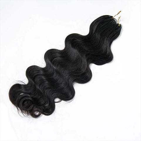 Body Wave Crochet Braid Human Hair Extensons 50g/piece Lightweight Feather Soft Body Wave Hair Extensions For Boho Braid Easy Install