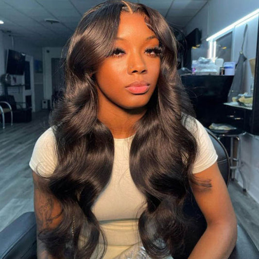 VSHOW Glueless Wig V Part Wigs Body Wave Wigs Thin Part Human Hair Wig