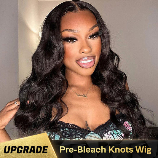 VSHOW HD Lace Bleached Knots Wigs Body Wave Hair 4x4/5x5 Lace Closure Wigs 150% Density