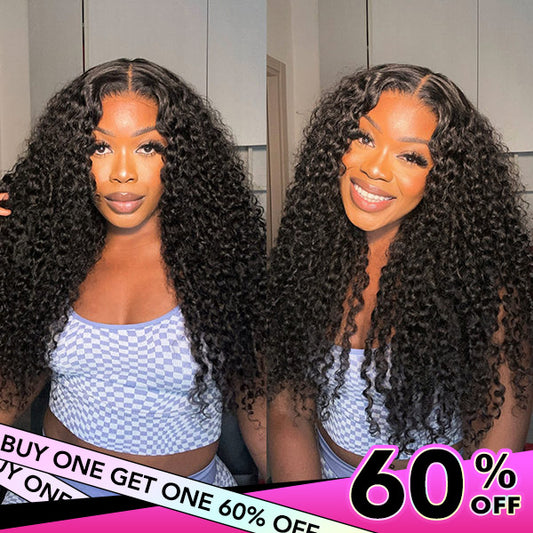 Deep Wave Wear Go Wigs For Black Women Pre-cut 4x6 HD Lace Wigs Skin Melt