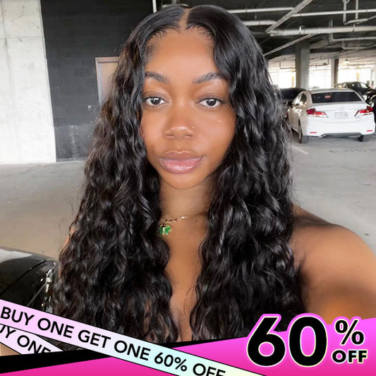 BOGO Deal Loose Deep Wave Wear Go Glueless Human Hair Wigs 4x6 Pre Cut HD Lace Wigs 180% Density