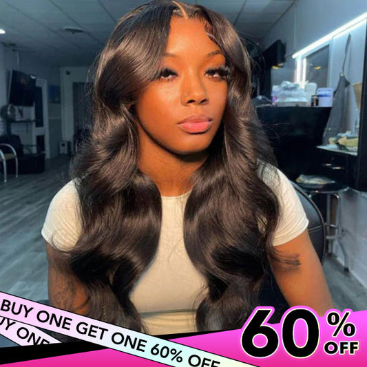 VSHOW Glueless Wig V Part Wigs Body Wave Wigs Thin Part Human Hair Wig