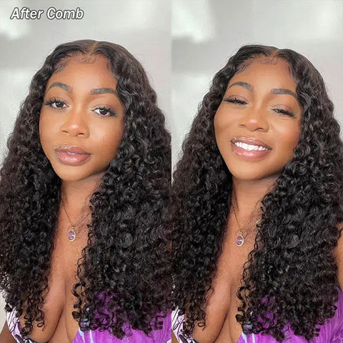 Bleached Knots Burmese Curly Hair 10x6 Pre Cut Lace Wear Go Glueless Human Hair Wigs