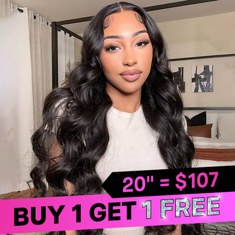 VSHOW Body Wave Hair 4x6 Transparent Lace Wigs Wear Go Glueless Wigs 180% Density