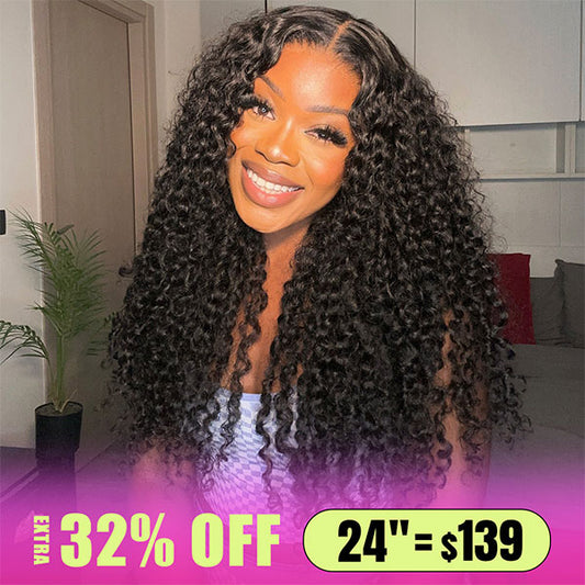 [Fast Shipment]Vshow Glueless 4x6 Swiss HD Lace Wigs Deep Wave Wear Go Wig Human Hair 180% Density