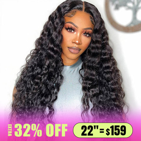 [Fast Shipment] VSHOW Loose Deep Wave Hair 4x6 Pre-cut HD Lace Wigs Wear Go Wig Glueless Wigs 180% Density