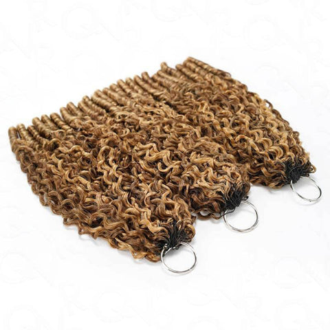 Knotless Highlight Burmese Curly Crochet Braid Human Hair For Miracle Knots Feather Soft for Easy Install