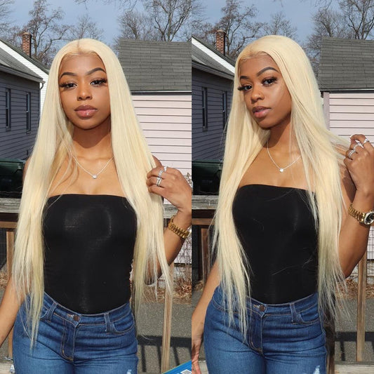 Vshow 613 Honey Blonde Straight Hair Wear Go Glueless Wigs Pre-cut Lace Wigs