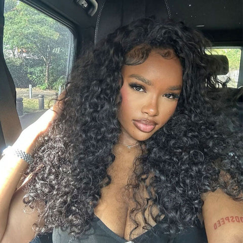 Vshow Hair Indian Curly Human Hair Bundles Double Weft Curly Hair 1/3/4Pcs Full& Natural 100g Human Hair Defined Twist Curly