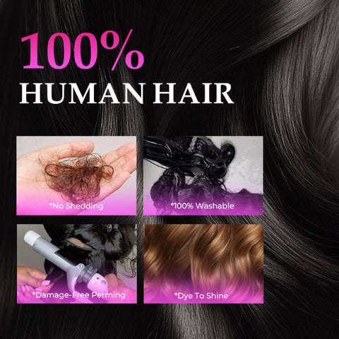 Vshow Hair Indian Curly Human Hair Bundles Double Weft Curly Hair 1/3/4Pcs Full& Natural 100g Human Hair Defined Twist Curly