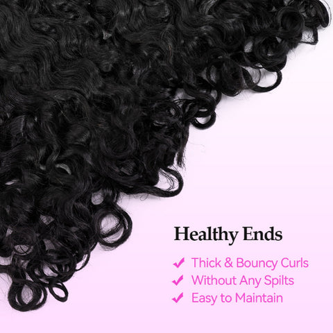 Vshow Hair Indian Curly Human Hair Bundles Double Weft Curly Hair 1/3/4Pcs Full& Natural 100g Human Hair Defined Twist Curly