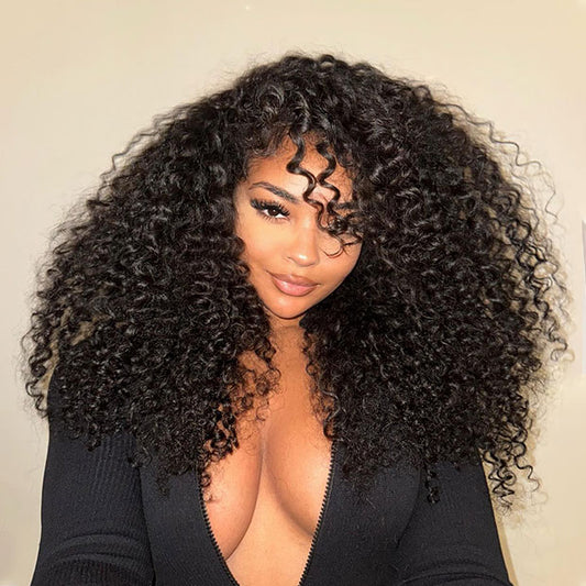VSHOW Ear To Ear Wear Go Glueless Human Hair Wigs Bleached Knots 13x6 Pre Cut Lace Front Wigs With Drawstring