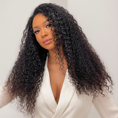 Pre-cut Lace Kinky Curly Wear Go Wigs 100% Human Hair Wigs 4x6 HD Lace Wigs