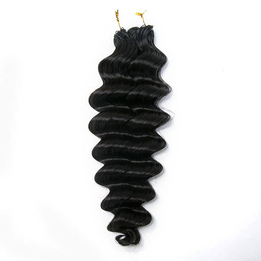 Loose Deep Wave Crochet Braid Human Hair Extensions Pre Seperated Feather Soft 50g/Piece Loose Curly Human Hair Braid Hair For Women Easy Install Hair Pieces