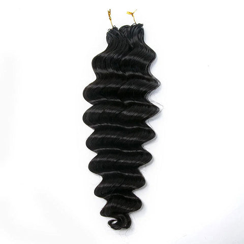 Loose Deep Wave Crochet Braid Human Hair Extensions Pre Seperated Feather Soft 50g/Piece Loose Curly Human Hair Braid Hair For Women Easy Install Hair Pieces