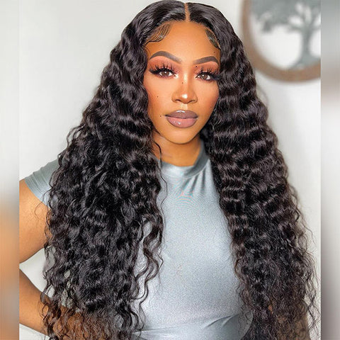 Clearance Sale Vshow Loose Deep 13x4 Lace Front Wig Transparent Lace Human Hair Wigs Pre Plucked Hairline