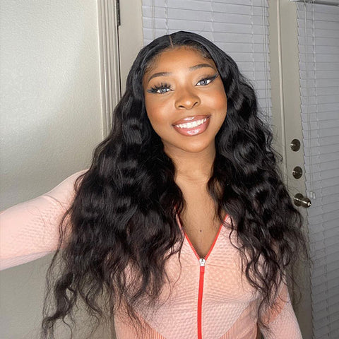 VSHOW HD Lace Front Wigs Loose Deep Wave Frontal Wig Bleached Hair Knots