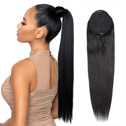 Drawstring Ponytail Hair Extensions Cheap Human Hair Ponytail With Clips In All Style Hair Pieces