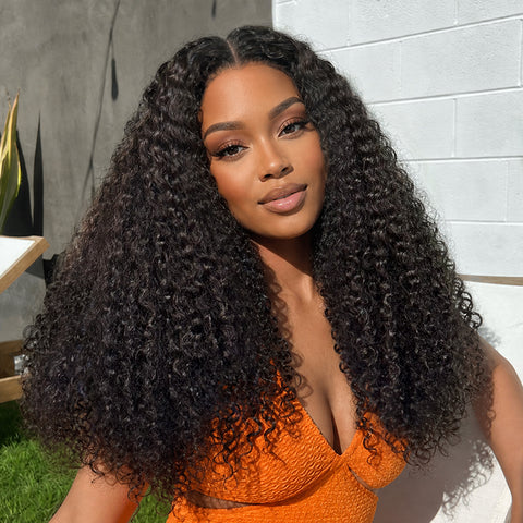 Pixie Curly Crochet Lace Wig 9x6 Skin Lace Human Hair Wigs With Breathable Mash Cap
