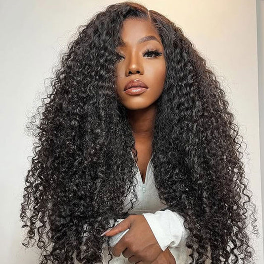 Water Wave 9x6 T Part Lace Human Hair Glueless Wigs With Drawstring Pre Cut Lace Natural Hairline