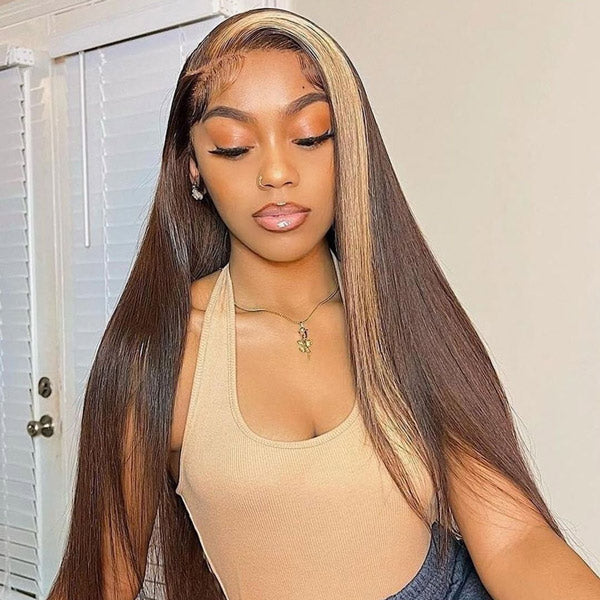 The Beauty Of A Sew-In  Human hair wigs, Straight hair highlights